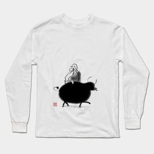 Laozi Riding Ox Long Sleeve T-Shirt